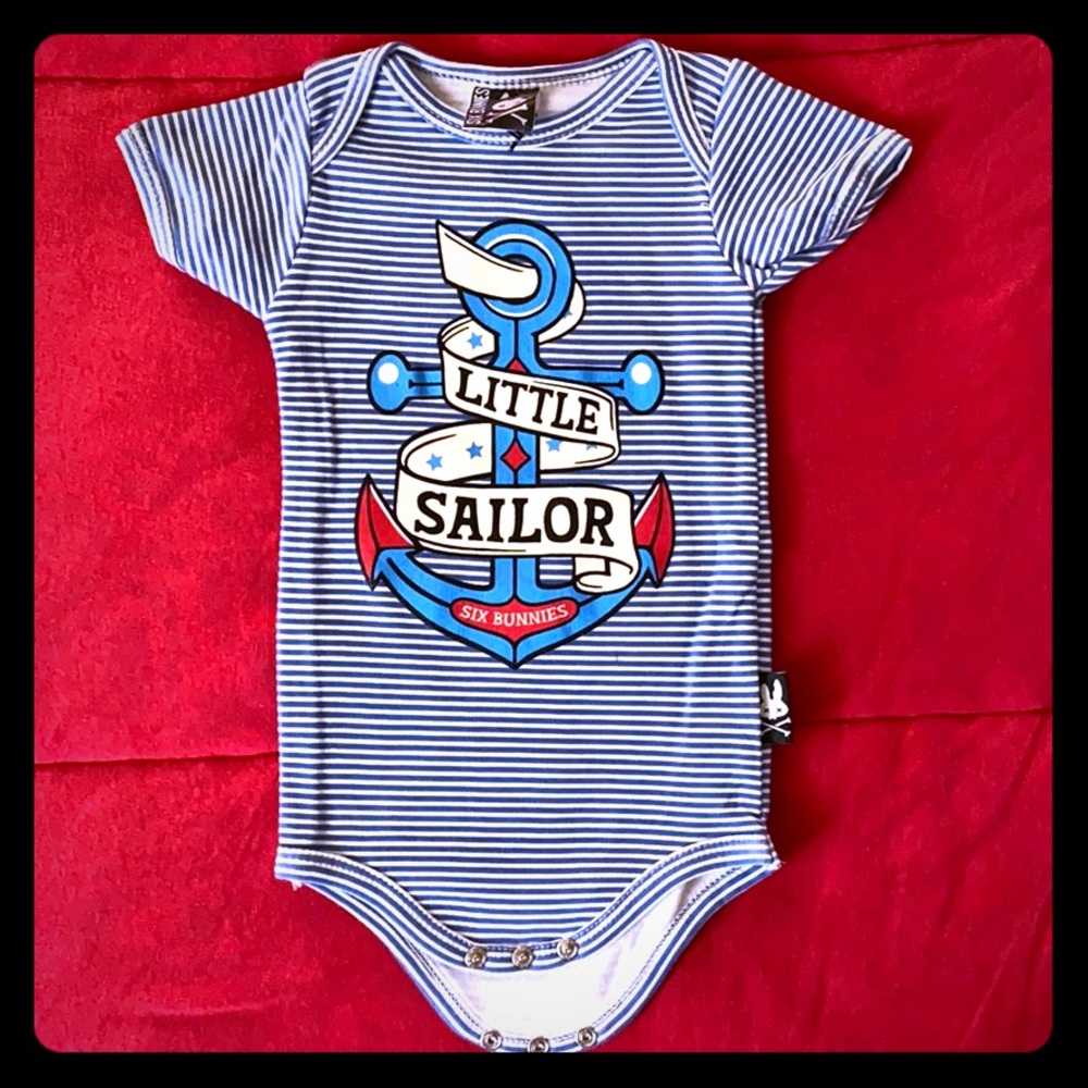 Baby romper Little Sailor  print size 6-12M